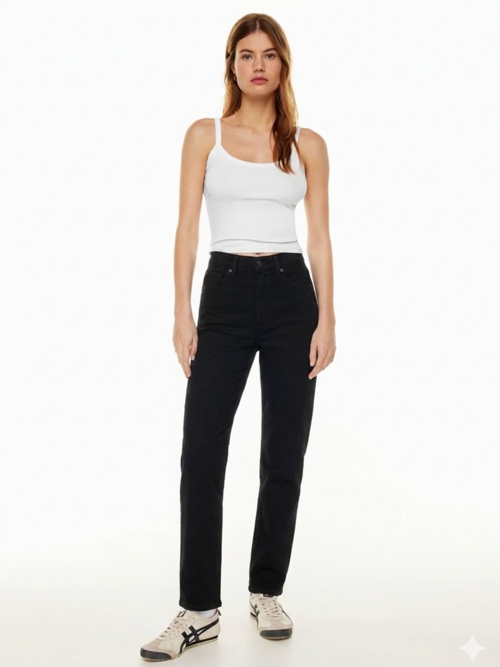 Aritzia Levis 80s‎ Mom Jean Stonewash BLACK Denim High Rise Vintage loose Fit 30